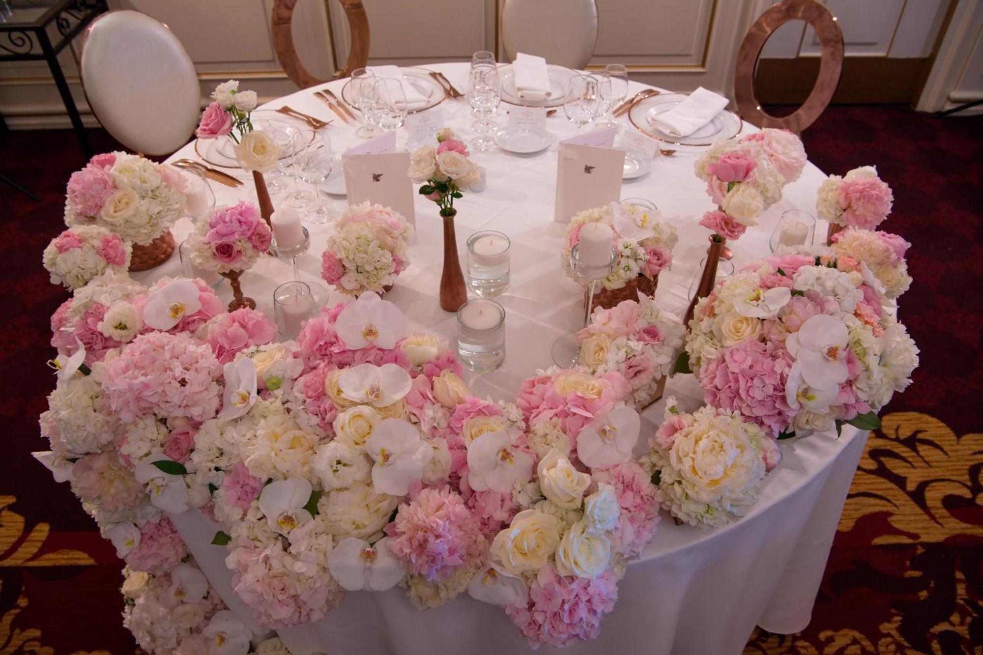 Jw Marriott Bucharest Grand Hotel Exterior photo A table decorated with flowers
